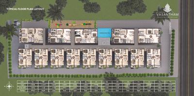Image of 1135 Sq.ft 2 BHK Apartment / Flat for sale in Sri Vidhathri Vasatham, Electronic City, Bengaluru for Rs. 7718000