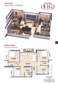 Image of 1030 Sq.ft 2 BHK Apartment / Flat for sale in Seasons Aura, Kalyan West, Kalyan for Rs. 8600000