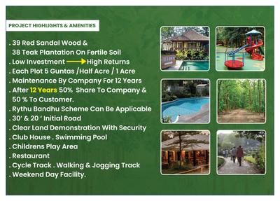 Image of 605 Sq.ft Residential Plot / Land for sale in GSR Modern Farms 2, Narayankhed, Sangareddy for Rs. 640000