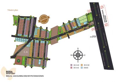 Image of 1500 Sq.ft Residential Plot / Land for sale in Ashwasurya Legacy, Byrashettihalli, Bengaluru for Rs. 6525000