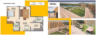 Image of 365 Sq.ft 1 BHK Apartment / Flat for sale in VBHC Greenwoods, Palghar, Mumbai for Rs. 2000000