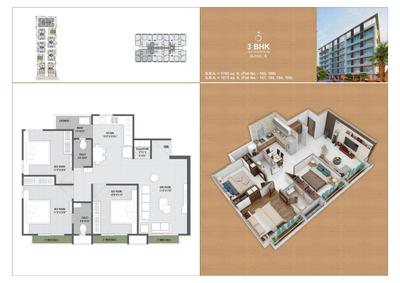 Image of 1700 Sq.ft 3 BHK Apartment / Flat for sale in Sundaram Residency, Bholav, Bharuch for Rs. 6500000
