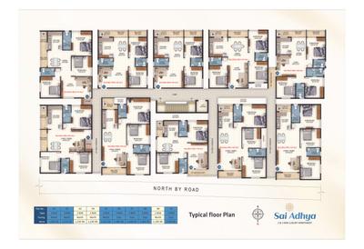 Image of 1515 Sq.ft 3 BHK Apartment / Flat for sale in SLV Sai Adhya, Electronic City, Bengaluru for Rs. 8181600