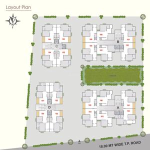 Image of 1170 Sq.ft 2 BHK Apartment / Flat for sale in Eklingji Radhe Elegance, Sanand, Ahmedabad for Rs. 3800000