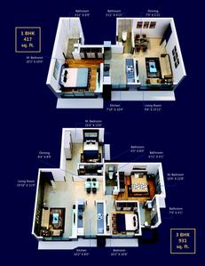Image of 1450 Sq.ft 3 BHK Apartment / Flat for sale in Shivoham Avyukta Neelkamal, Borivali West, Mumbai for Rs. 32000000