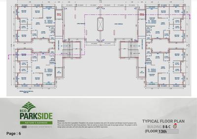 Image of 960 Sq.ft 3 BHK Apartment / Flat for sale in Eco Parkside, Bhimrad, Surat for Rs. 8400000