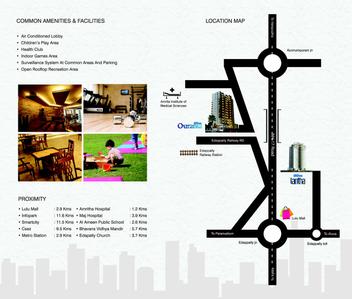 Image of 1490 Sq.ft 3 BHK Apartment / Flat for sale in Olive Ourania, Edappally, Kochi for Rs. 12500000