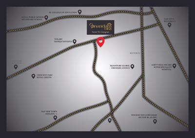 Image of 1350 Sq.ft Residential Plot / Land for sale in Orris Anandam Ora, Sector 93, Gurgaon for Rs. 32250000
