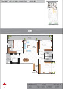 Image of 2200 Sq.ft 3 BHK Apartment / Flat for sale in Lewis Ferris, Benson Town, Bengaluru for Rs. 35638266