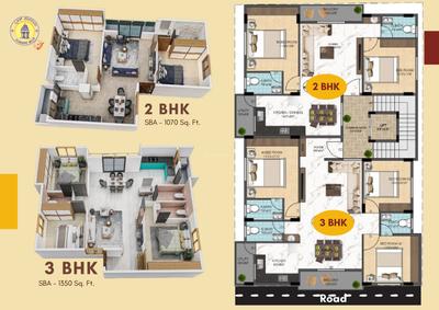 Image of 1350 Sq.ft 3 BHK Apartment / Flat for sale in Vaishnavi Mane, JP Nagar, Bengaluru for Rs. 12500421