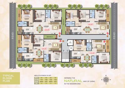Image of 1333 Sq.ft 3 BHK Apartment / Flat for sale in HK Roshini Homes, Horamavu, Bengaluru for Rs. 8453000