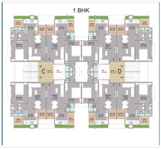 Image of 1200 Sq.ft 2 BHK Apartment / Flat for sale in Tejendra Crystal, Vastral, Ahmedabad for Rs. 4300000
