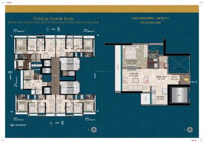 Image of 1142 Sq.ft 3 BHK Apartment / Flat for sale in Charkop Orion Heights, Kandivali West, Mumbai for Rs. 30500000