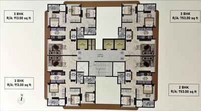 Image of 1000 Sq.ft 2 BHK Apartment / Flat for sale in Mars Silver Sapphire, Malad East, Mumbai for Rs. 20500000