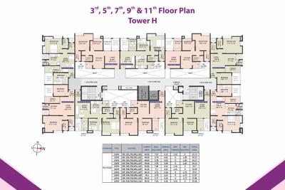 Image of 1300 Sq.ft 3 BHK Apartment / Flat for sale in Prayeja City Phase II, Nanded, Pune for Rs. 10500000