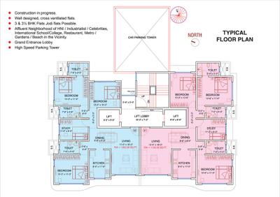 Image of 2500 Sq.ft 4 BHK Apartment / Flat for sale in Disha Sat Anupa CHS Phase 1, Vile Parle West, Mumbai for Rs. 135000000