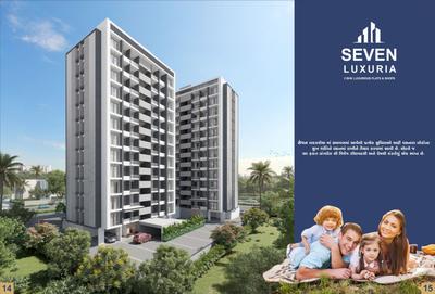 Image of 559 Sq.ft 2 BHK Apartment / Flat for sale in Shayona Seven Luxuria, Dindoli, Surat for Rs. 3800000