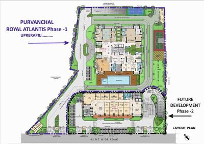 Image of 4825 Sq.ft 4 BHK Apartment / Flat for sale in Purvanchal Royal Atlantis Phase 1, Ahmamau, Lucknow for Rs. 49400000