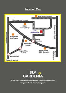 Image of 1065 Sq.ft 2 BHK Apartment / Flat for sale in SLV Gardenia, Annapurneshwari Nagar, Bengaluru for Rs. 9300000