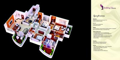 Image of 5000 Sq.ft 4 BHK Apartment / Flat for sale in Atur Salisbury Towers, Gultekdi, Pune for Rs. 80000000