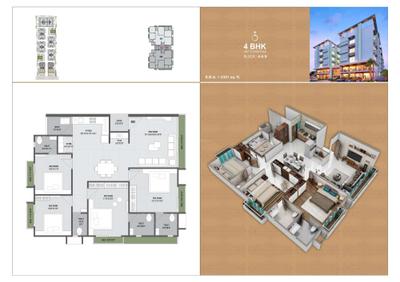 Image of 1700 Sq.ft 3 BHK Apartment / Flat for sale in Sundaram Residency, Bholav, Bharuch for Rs. 6500000