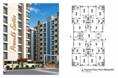 Image of 676 Sq.ft 2 BHK Apartment / Flat for sale in Shreeji Pramukh Exotica Block A1 To A2 B1 To B3, Mavdi, Rajkot for Rs. 3800000