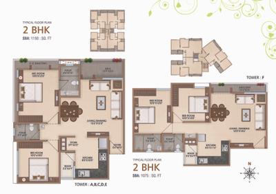 Image of 1200 Sq.ft 2 BHK Apartment / Flat for sale in Akshar Al Muqaam, Bhayli, Vadodara for Rs. 3500000