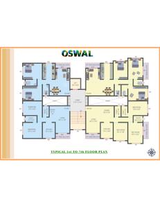 Image of 1075 Sq.ft 2 BHK Apartment / Flat for sale in Oswal Darshan Heights, Palghar, Mumbai for Rs. 5533500
