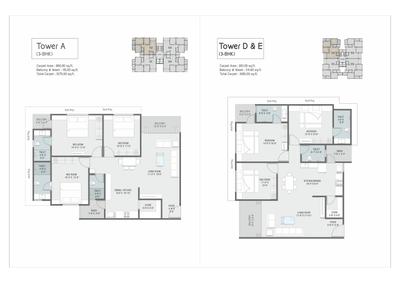 Image of 1100 Sq.ft 3 BHK Apartment / Flat for sale in Vihal Aranya Spring, Sama Savli, Vadodara for Rs. 8900000