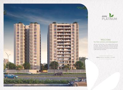 Image of 2277 Sq.ft 3 BHK Apartment / Flat for sale in Surpath Sharnam Platinum, PDPU Road, Gandhinagar for Rs. 11700000