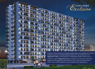 Image of 1000 Sq.ft 3 BHK Apartment / Flat for sale in Adore Happy Homes Exclusive, Sector 86, Faridabad for Rs. 6000000
