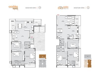 Image of 1334 Sq.ft 3 BHK Apartment / Flat for sale in Aashka Aatman, Vastrapur, Ahmedabad for Rs. 19740000