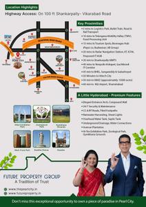 Image of 1251 Sq.ft Residential Plot / Land for sale in Future Pearl City, Shankarpally, Hyderabad for Rs. 2500000