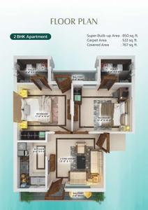Image of 1075 Sq.ft 3 BHK Apartment / Flat for sale in MVD Nature City, Sector 127, Mohali for Rs. 6450000