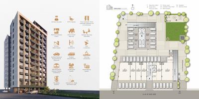 Image of 800 Sq.ft 2 BHK Apartment / Flat for sale in Ganga Heights, Chandkheda, Ahmedabad for Rs. 6500000