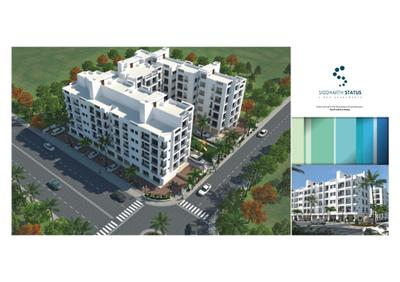 Image of 1089 Sq.ft 2 BHK Apartment / Flat for sale in Siddharth Status, Vavol, Gandhinagar for Rs. 4500000