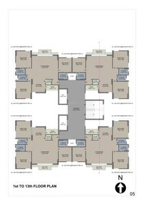Image of 2500 Sq.ft 3 BHK Apartment / Flat for sale in Tulsi Sangath Luxuria, Bhatha, Surat for Rs. 11300000