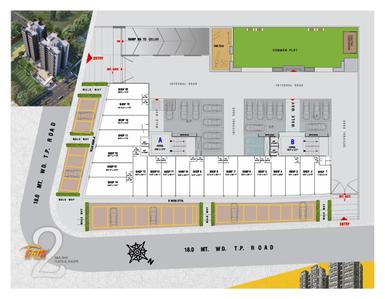 Image of 1170 Sq.ft 2 BHK Apartment / Flat for sale in Tirth 2, Narolgam, Ahmedabad for Rs. 3800000