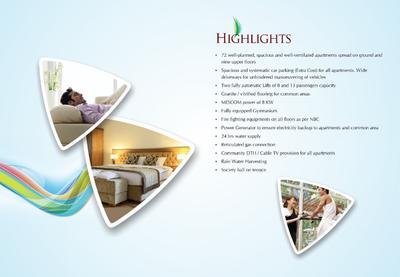 Image of 1220 Sq.ft 2 BHK Apartment / Flat for sale in Land Royal Palm, Kodailbail, Mangalore for Rs. 8500000