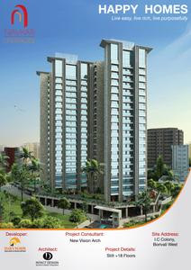 Image of 1200 Sq.ft 3 BHK Apartment / Flat for sale in Navkar Happy Home CHSL, Borivali West, Mumbai for Rs. 25000000
