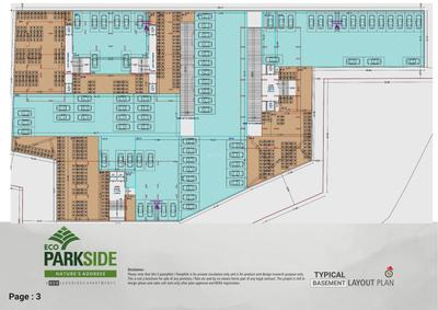Image of 960 Sq.ft 3 BHK Apartment / Flat for sale in Eco Parkside, Bhimrad, Surat for Rs. 8400000