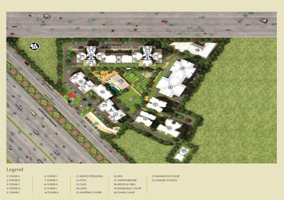 Image of 1965 Sq.ft 3 BHK Apartment / Flat for sale in Pareena Express Heights, Sector 99, Gurgaon for Rs. 20000000