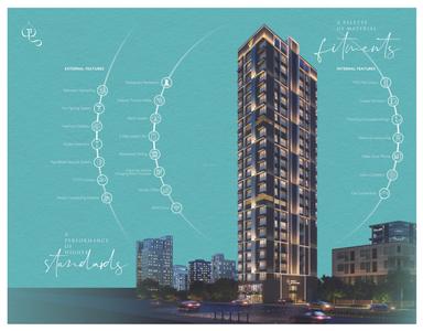 Image of 600 Sq.ft 2 BHK Apartment / Flat for sale in 1891 Ekam Parkk, Dadar West, Mumbai for Rs. 35000000