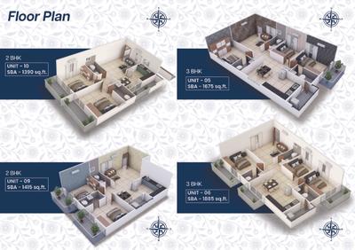 Image of 1640 Sq.ft 3 BHK Apartment / Flat for sale in Navakruthi Garden Bay, Attibele, Bengaluru for Rs. 10009000