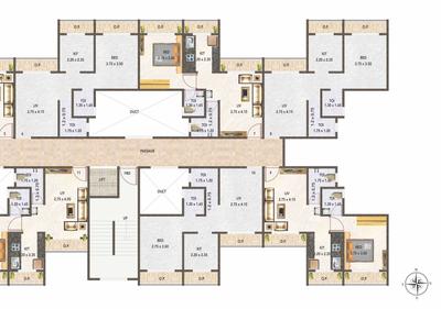 Image of 675 Sq.ft 1 BHK Apartment / Flat for sale in Rkr Precious Imperial Phase 1, Ambernath East, Ambernath for Rs. 2575000