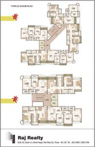 Image of 1150 Sq.ft 2 BHK Apartment / Flat for sale in Raj Estate, Mira Road East, Mira Bhayandar for Rs. 11200000