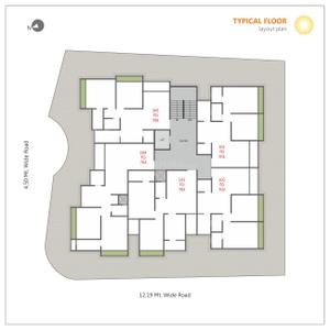 Image of 700 Sq.ft 2 BHK Apartment / Flat for sale in Shashwat Elegance, Sabarmati, Ahmedabad for Rs. 7000000