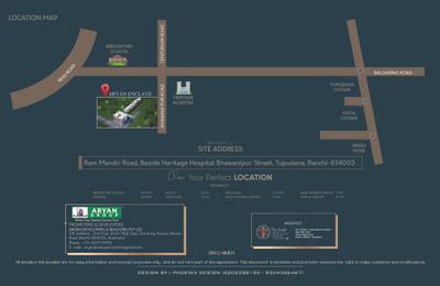 Image of 1396 Sq.ft 3 BHK Apartment / Flat for sale in Aryan Enclave, Tupudana, Ranchi for Rs. 5600000