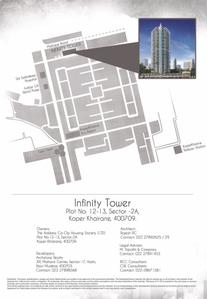 Image of 1175 Sq.ft 2 BHK Apartment / Flat for sale in Koperkhairane Infinity Tower, Kopar Khairane, Navi Mumbai for Rs. 17500000