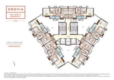 Image of 577 Sq.ft 1 BHK Apartment / Flat for sale in Vijay Orovia Phase 1, Hiranandani Estate, Thane for Rs. 7500000